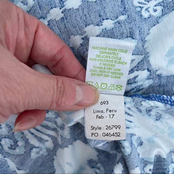 Lilly Pulitzer Melle Dress in Indigo "Get in Line Size Small - Picture 6 of 9